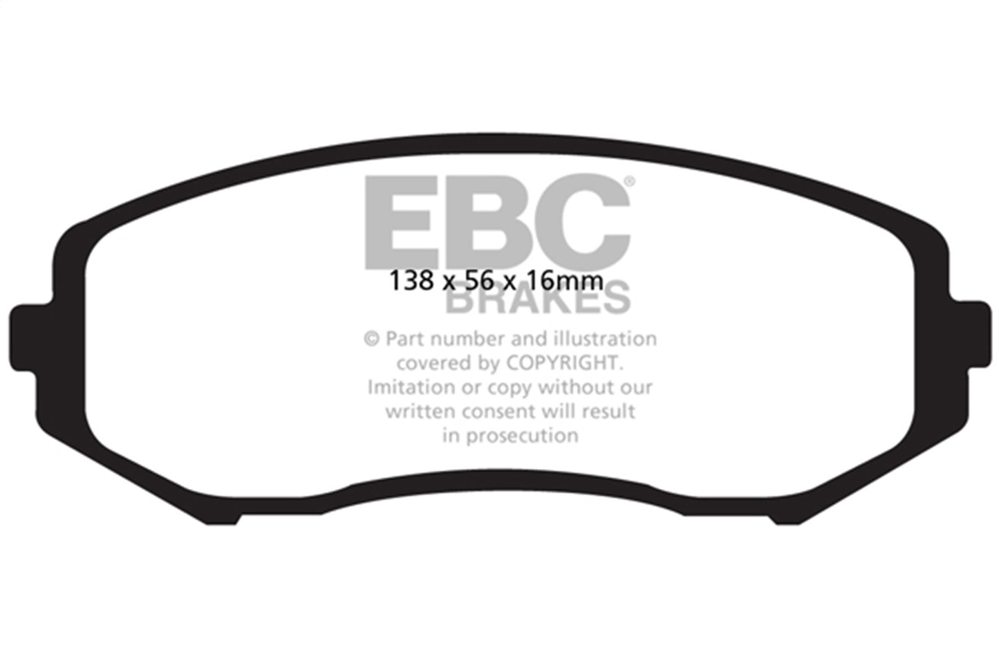 EBC Brakes - Ultimax OEM Replacement Brake Pads - UD1188