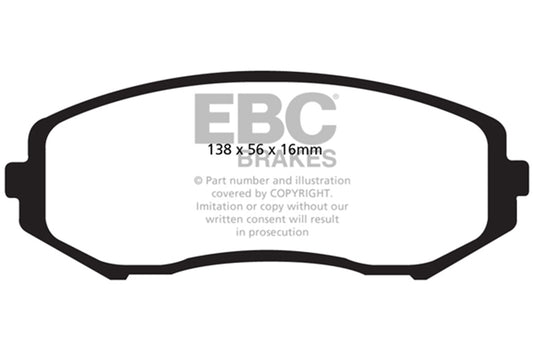EBC Brakes - Ultimax OEM Replacement Brake Pads - UD1188