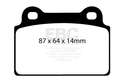 EBC Brakes - S9 Kits Yellowstuff And USR Rotors - S9KR1316