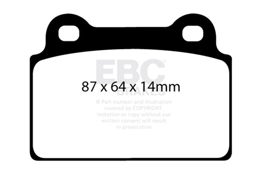 EBC Brakes - S9 Kits Yellowstuff And USR Rotors - S9KR1316