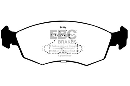 EBC Brakes - S4 Kits Redstuff And USR Rotor - S4KF1351