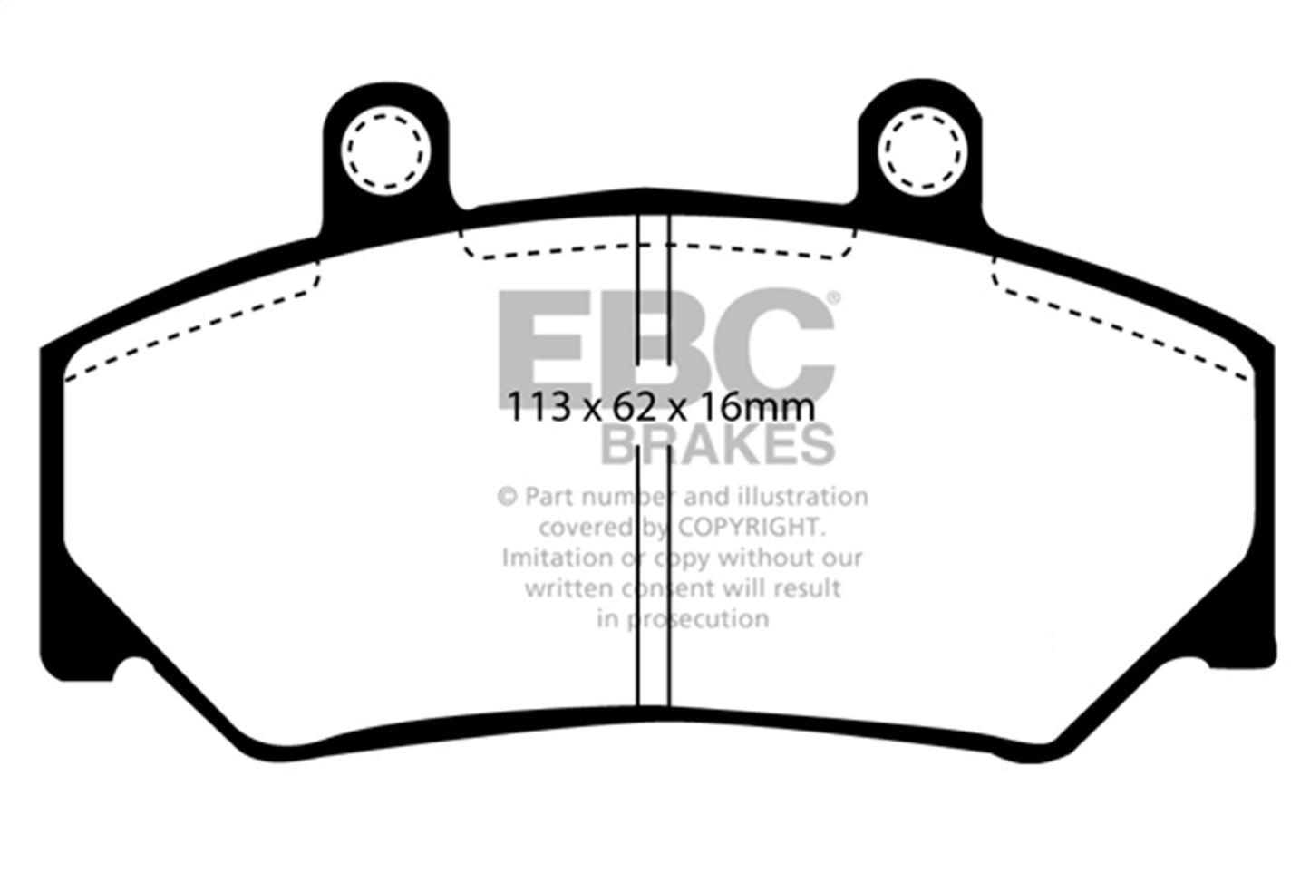 EBC Brakes - S9 Kits Yellowstuff And USR Rotors - S9KF1687