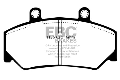 EBC Brakes - S9 Kits Yellowstuff And USR Rotors - S9KF1687