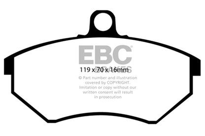 EBC Brakes - S2 Kits Greenstuff 2000 And USR Rotors - S2KF1330