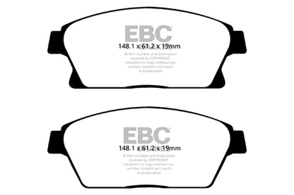 EBC Brakes - S9 Kits Yellowstuff And USR Rotors - S9KF1695