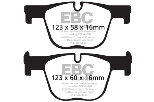 EBC Brakes - S9 Kits Yellowstuff And USR Rotors - S9KR1538