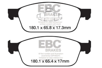 EBC Brakes - S20 Kits Ultimax And Plain Rotors - S20K1981