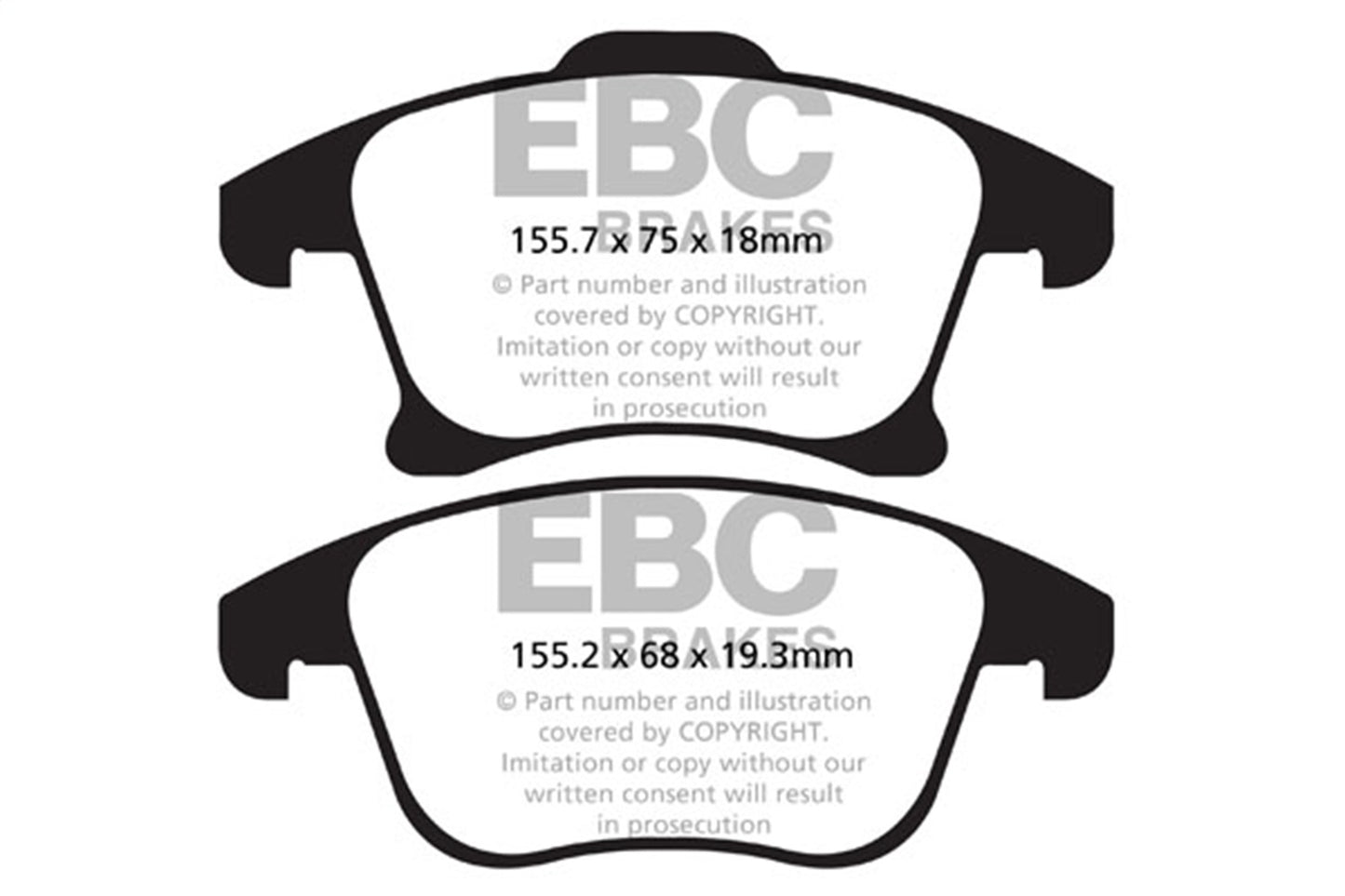 EBC Brakes - S20 Kits Ultimax And Plain Rotors - S20K1302