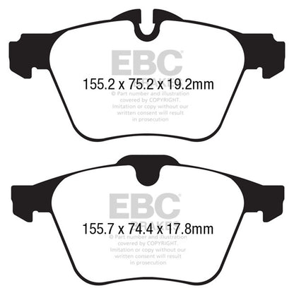 EBC Brakes - S9 Kits Yellowstuff And USR Rotors - S9KF1848