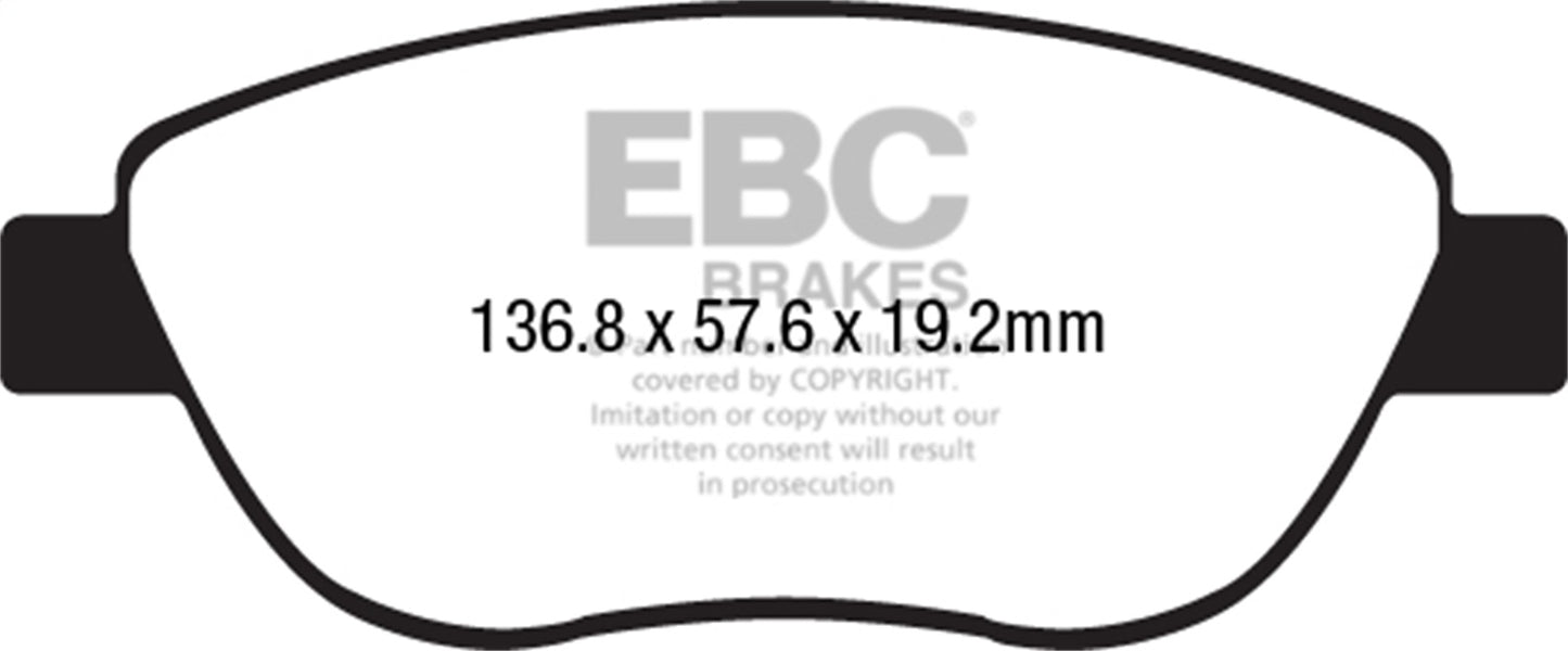 EBC Brakes - S4 Kits Redstuff And USR Rotor - S4KF1790