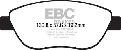 EBC Brakes - S4 Kits Redstuff And USR Rotor - S4KF1790