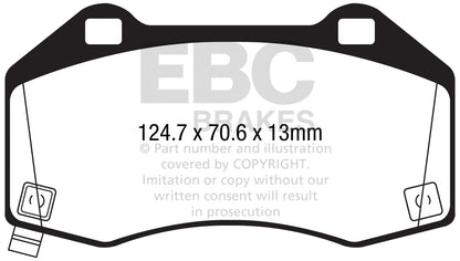 EBC Brakes - S9 Kits Yellowstuff And USR Rotors - S9KF1779