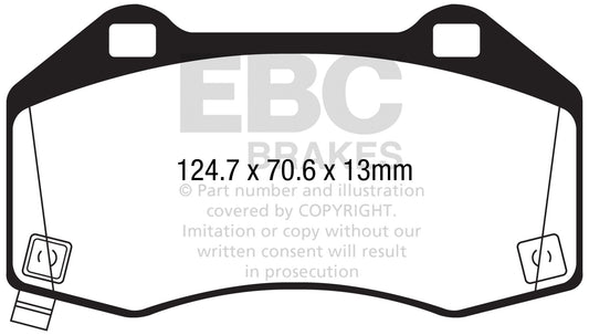 EBC Brakes - S9 Kits Yellowstuff And USR Rotors - S9KF1779