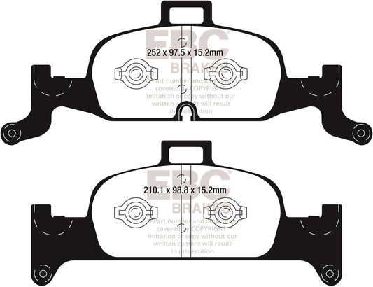EBC Brakes - S10 Kits Greenstuff 2000 And GD Rotors - S10KF1707