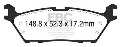 EBC Brakes - S9 Kits Yellowstuff And USR Rotors - S9KR1622