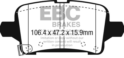 EBC Brakes - S9 Kits Yellowstuff And USR Rotors - S9KR1576