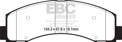 EBC Brakes - S14 Kits Greenstuff And RK Rotors SUV - S14KF1350