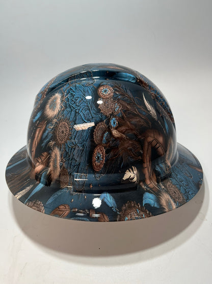 Full Brim Hard Hat Hydro Dipped DREAM CATCHER
