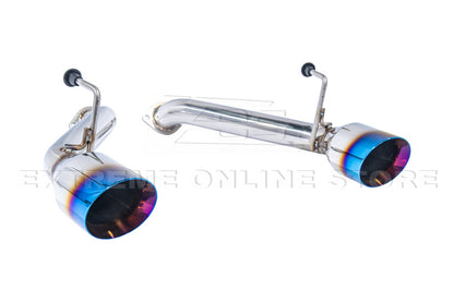 2014-2016 Infiniti Q60 Muffler Delete Axle Back Burnt Tips Exhaust