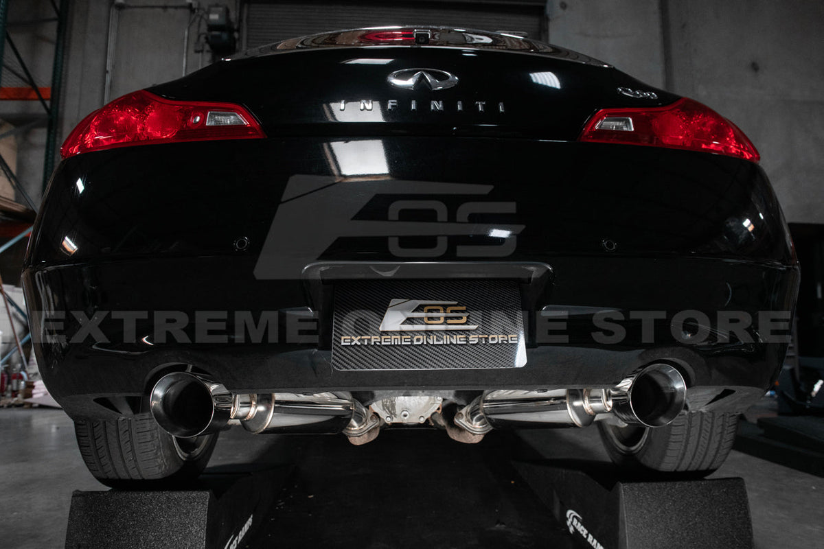 2014-2016 Infiniti Q60 Muffler Axle Back Dual Tips Exhaust