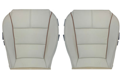 2014-2020 Chevrolet Impala LT Driver or Passenger Bottom Replacement Synthetic Leather Seat Cover: Perforated, Gallery White