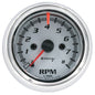 2-1/2 In. White Tachometer