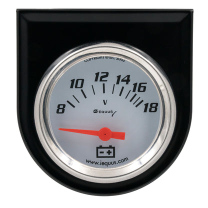 2 In. White Voltmeter Kit