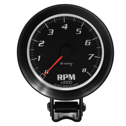 3-3/8 In. Black Tachometer