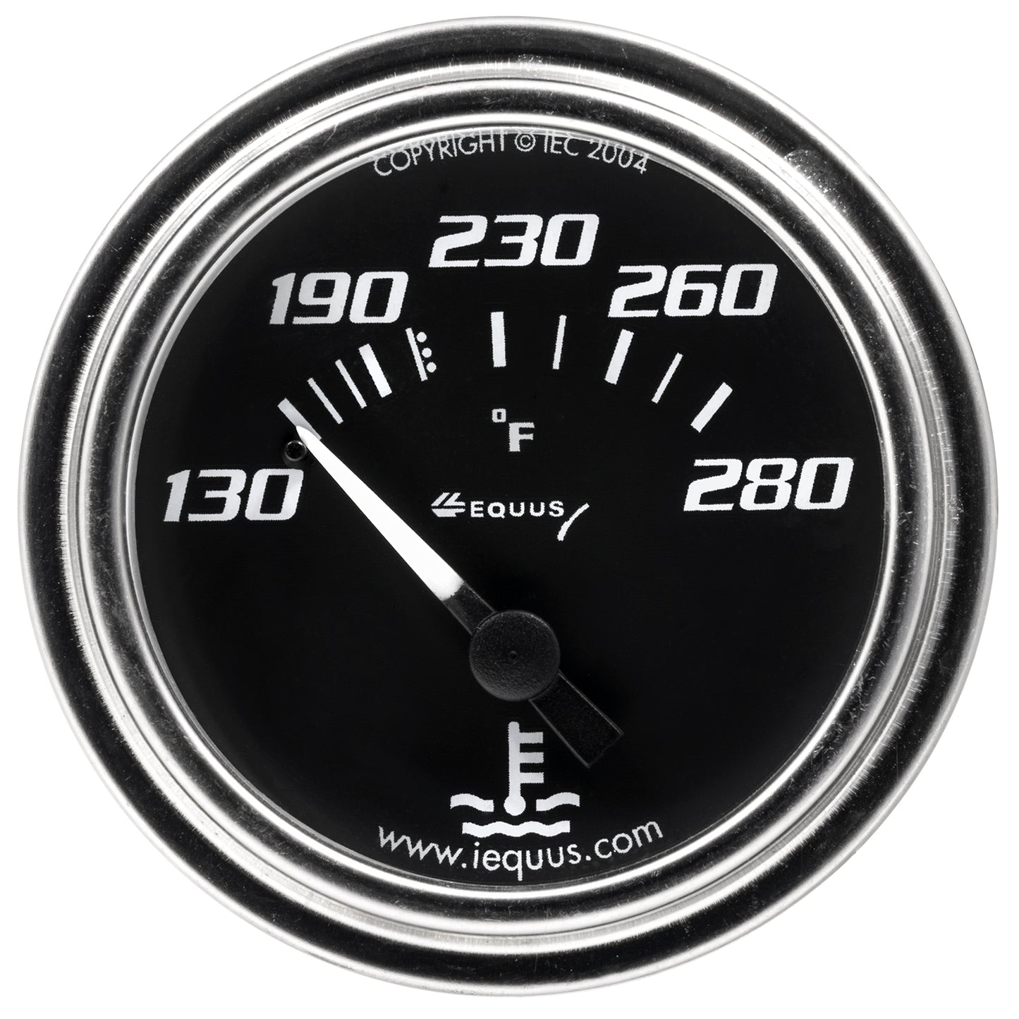 2 In. Chrome Mechanical Water Temperature Gauge