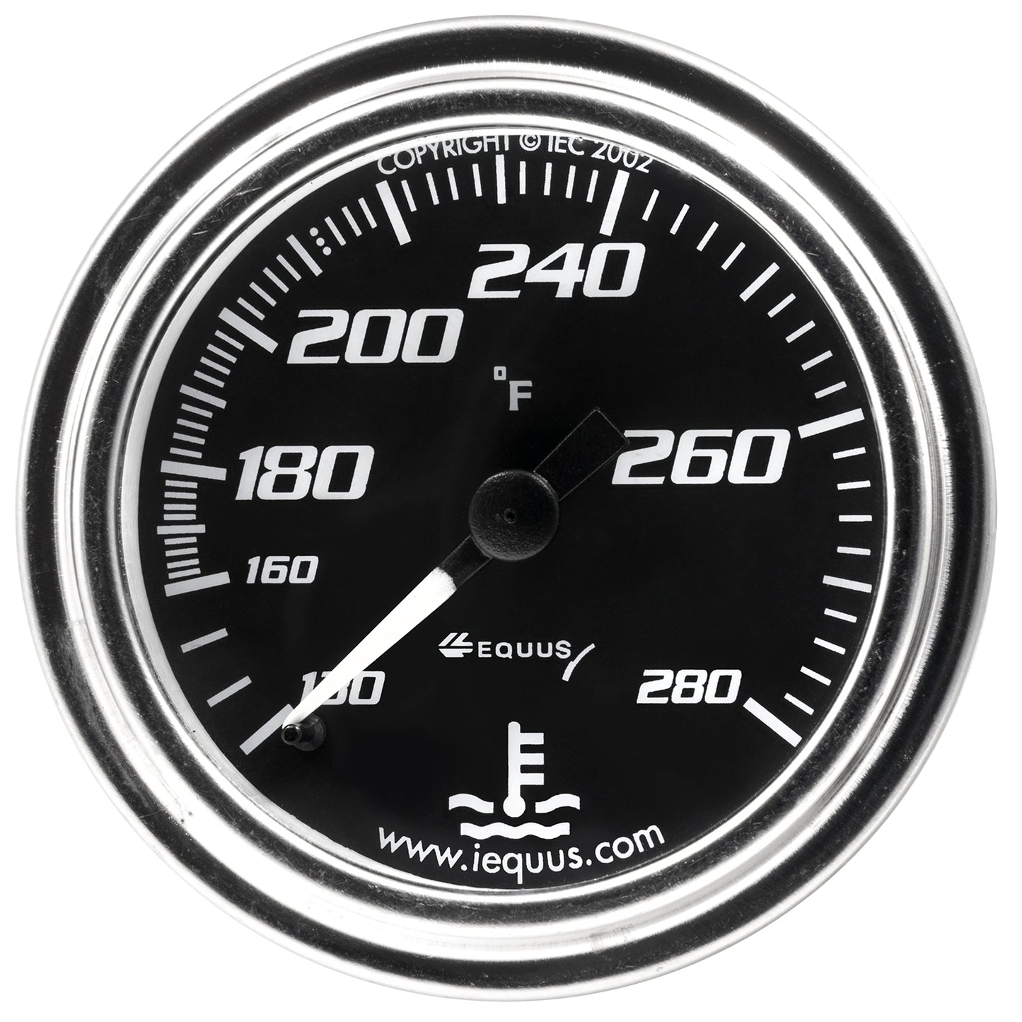 2 In. Chrome Mechanical Water Temperature Gauge