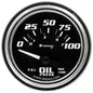 2 In. Chrome Electric Oil Pressure Gauge
