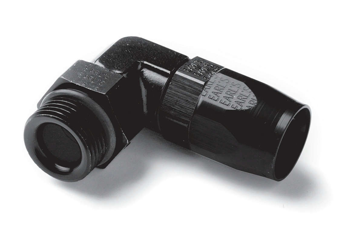 90 Deg #10 to #10 Swivel Fitting Black - AT849010ERL