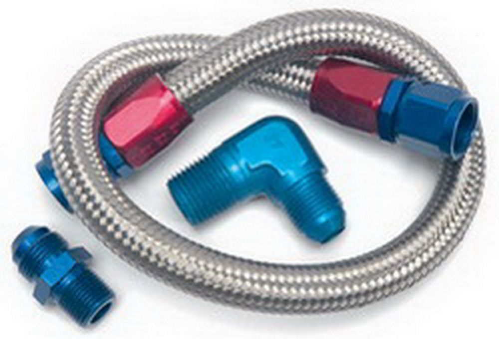 22in Braided Fuel Line Kit - 8122