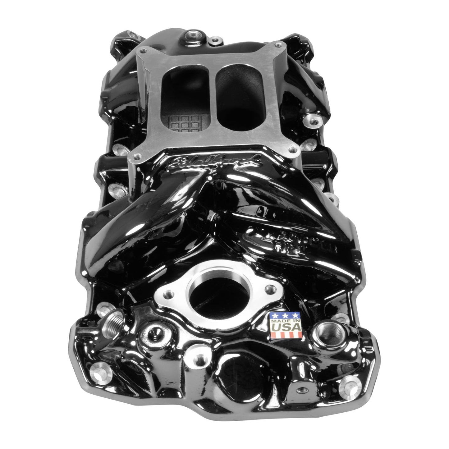 Performer RPM SBC Intake Manifold  Black Plasma