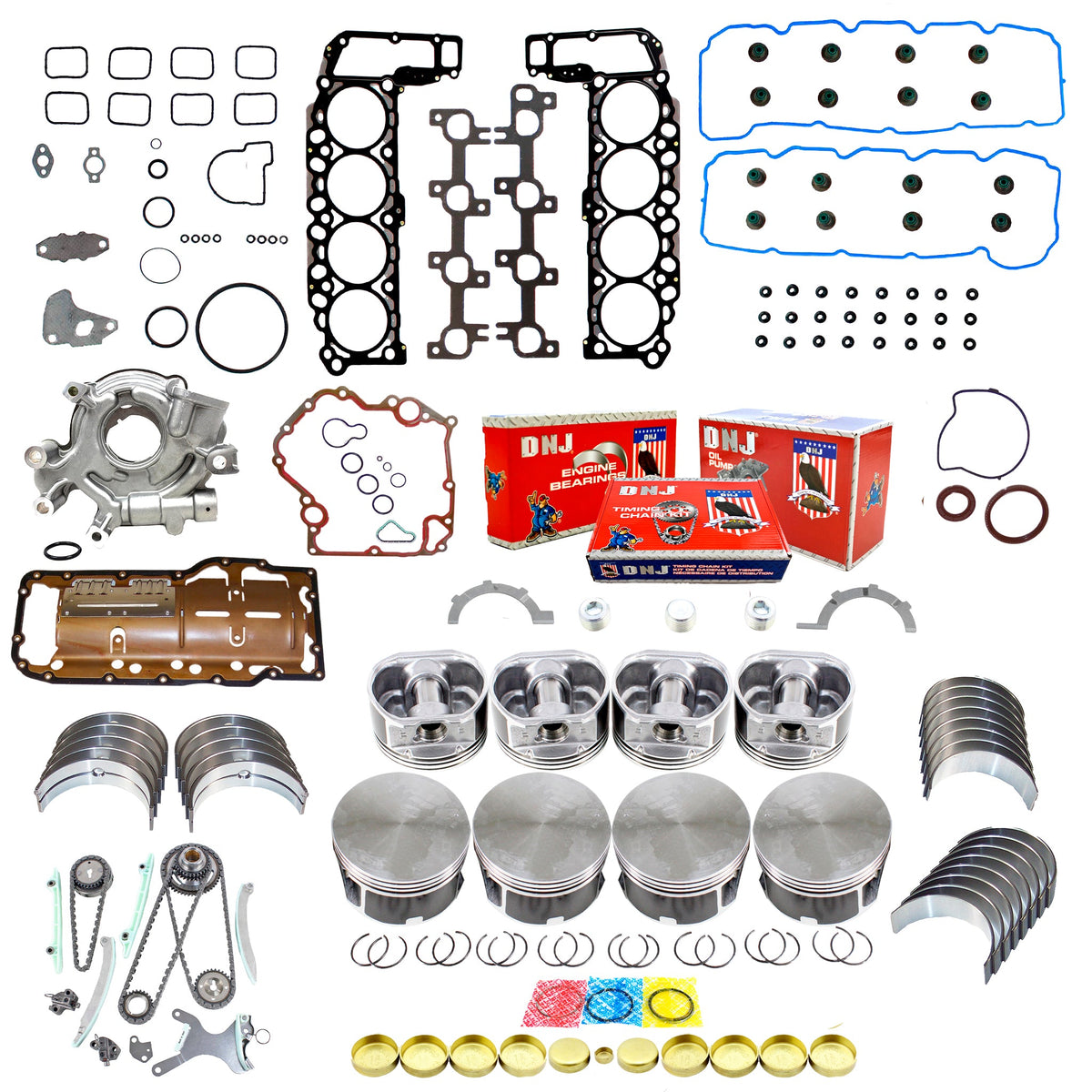 Master Engine Rebuild Kit 2004-2007 Dodge,Jeep,Mitsubishi 4.7L