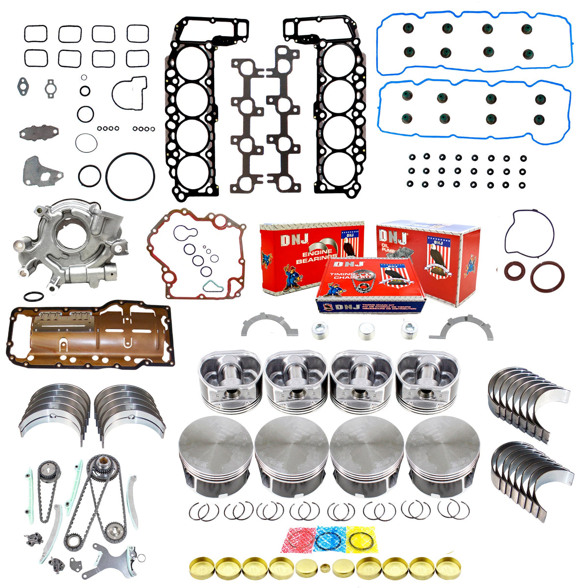 Master Engine Rebuild Kit 2004-2007 Dodge, Jeep, Mitsubishi 4.7L V8