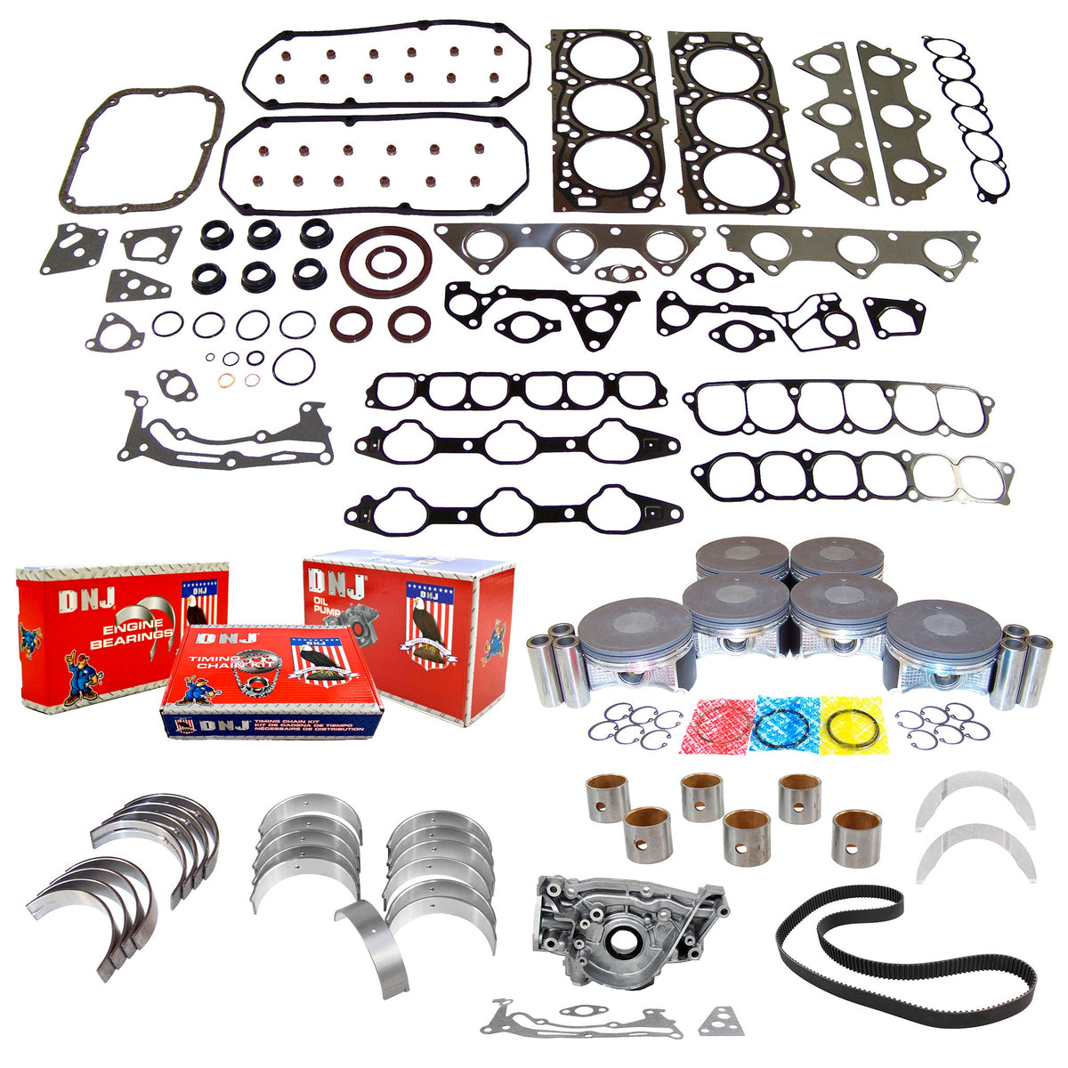 Master Engine Rebuild Kit 2003-2006 Mitsubishi 3.8L