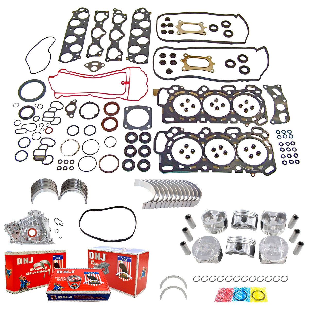 Master Engine Rebuild Kit 2008-2011 Honda 3.5L