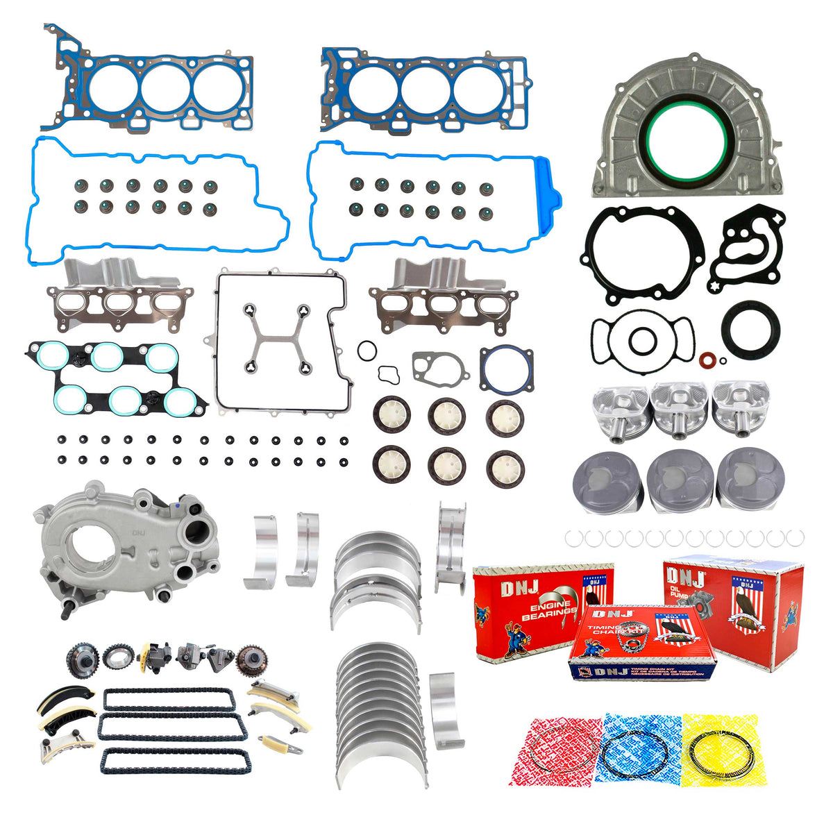 Master Engine Rebuild Kit 2009-2011 Buick,Chevrolet,GMC,Saturn 3.6L