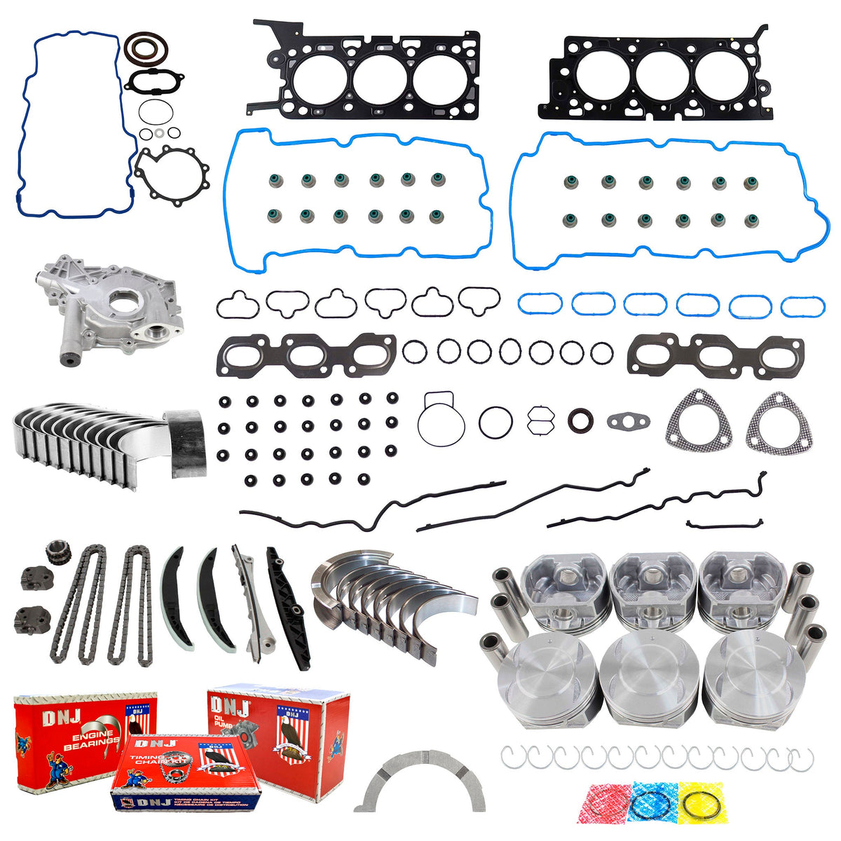 Master Engine Rebuild Kit 2007-2008 Ford,Mazda,Mercury 3.0L
