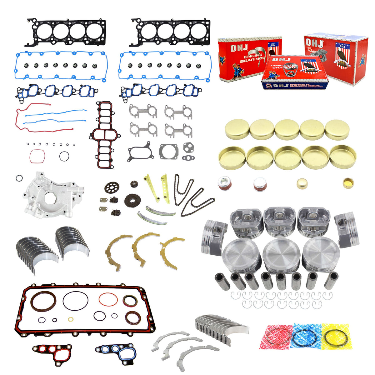 Master Engine Rebuild Kit 2002 Ford 4.6L