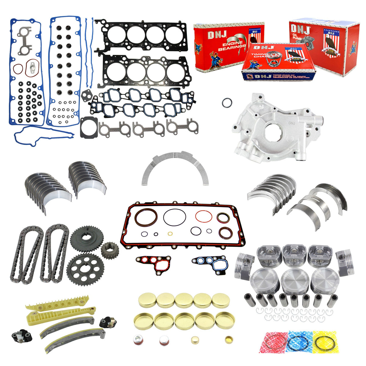 Master Engine Rebuild Kit 2002-2008 Ford,Lincoln,Mercury 4.6L