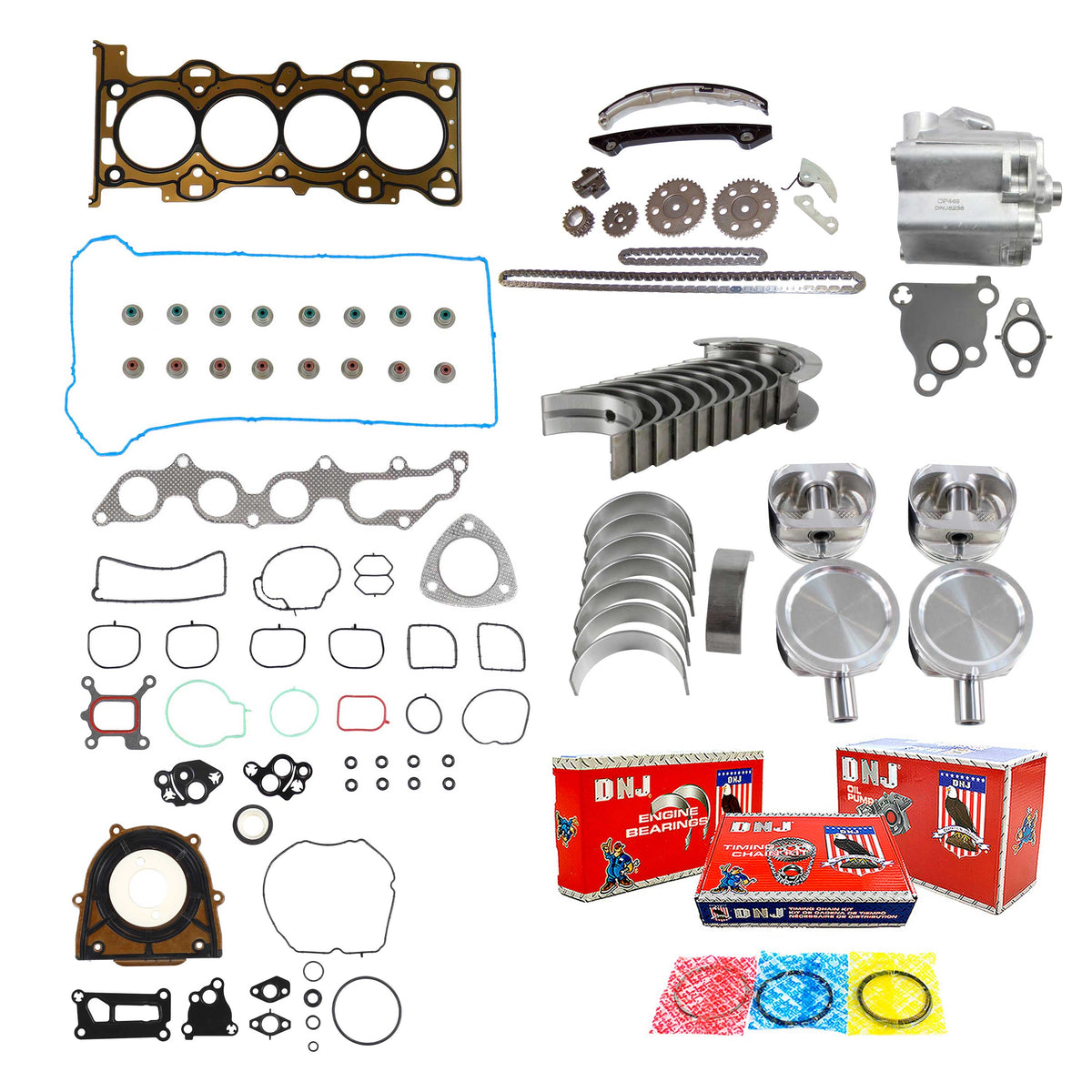 Master Engine Rebuild Kit 2005-2006 Ford,Mercury 2.3L
