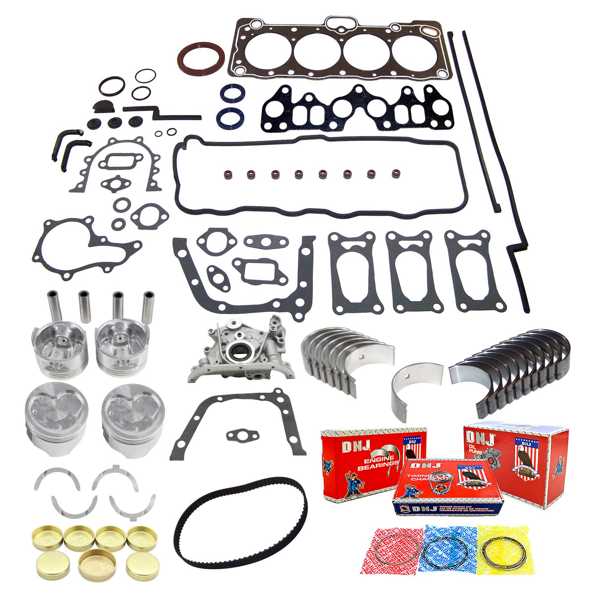 Master Engine Rebuild Kit 1986-1988 Chevrolet,Toyota 1.6L