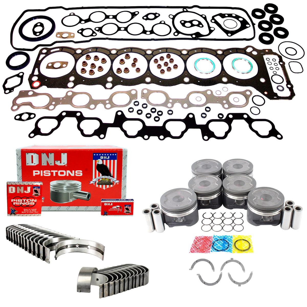 Engine Rebuild Kit 1996-1997 Lexus LX450 & Toyota Land Cruiser 4.5L L6 1FZ-FE Engine