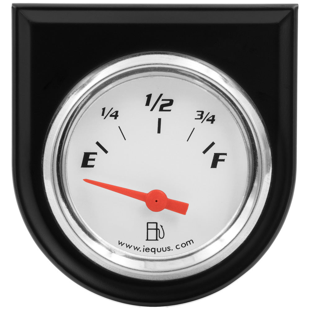 2.0 Dia Fuel Level Gauge w/Black Panel - E5362