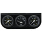 1-1/2 Dia Triple Gauge Set w/Black Panel