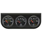 2.0 Dia Triple Gauge Set w/Black Panel - E6200