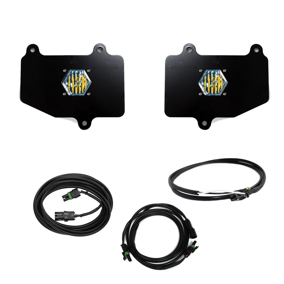 S1 Dual Reverse Kit - '20-22 Gladiator; W/ OE Bumper (Wide Cornering; Clear; Upfitter Wiring)