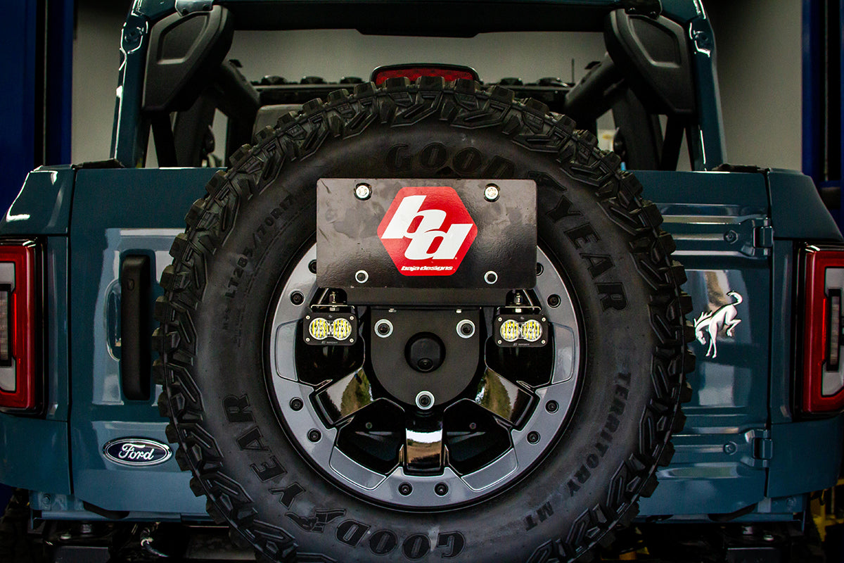 S2 Sport Dual Reverse Kit - '21-25 Bronco (Multi-Pattern; Clear; Toggle Wiring; License Plate Mount)